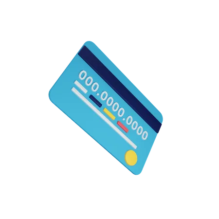 3 D Rendering Debit Card Isolated Useful For Business Online And Finance Design Illustration Premium 3D Illustration