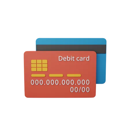 3 D Rendering Debit Card Isolated Useful For Business Company Economy Corporate And Finance Design 3D Icon
