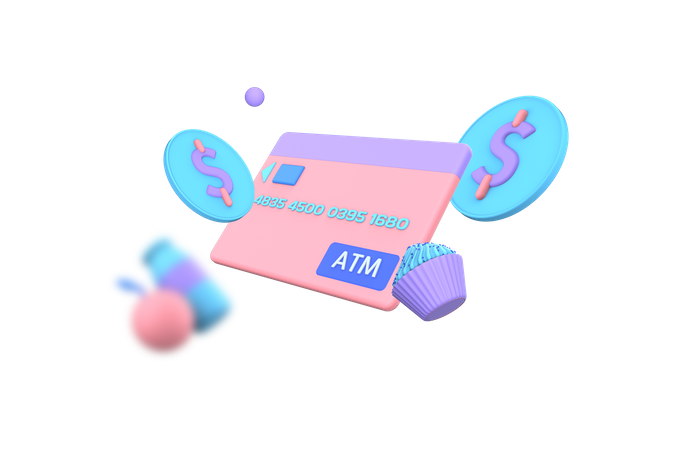 Debit card Payment  3D Icon
