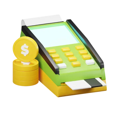 Debit Payment Machine  3D Icon