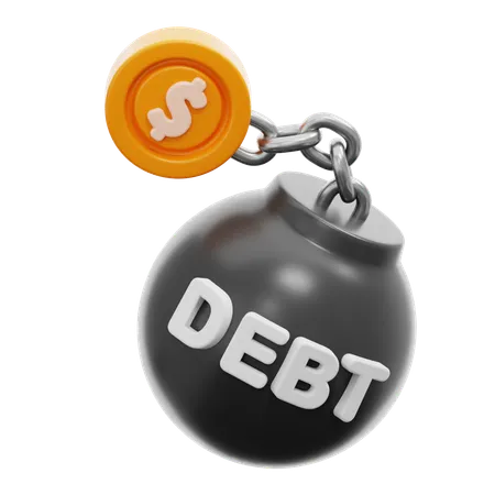 Debt  3D Icon