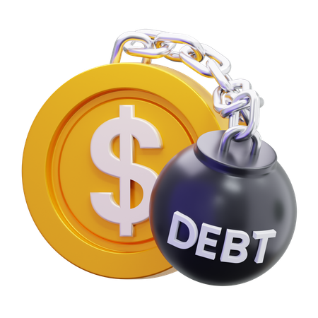 Debt  3D Icon