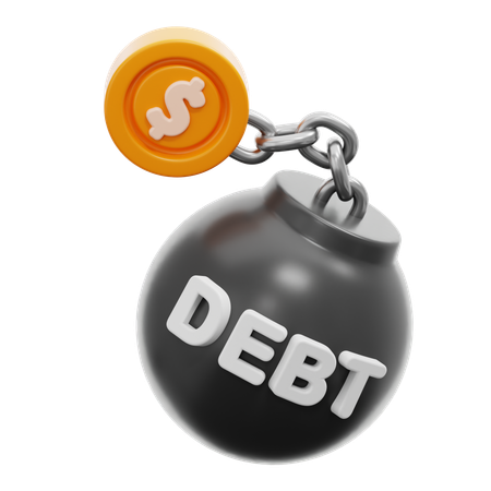 Debt  3D Icon