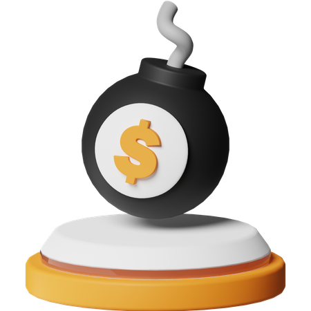 Debt  3D Icon