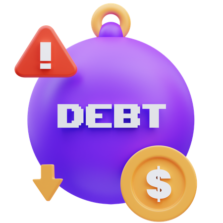 Debt  3D Icon