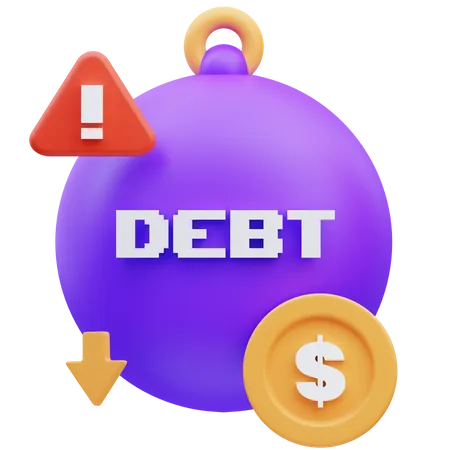 Debt  3D Icon