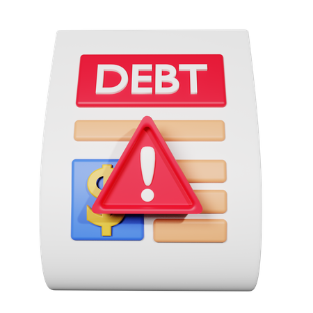 Debt  3D Icon