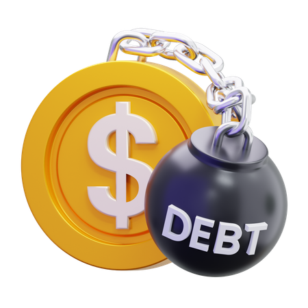 Debt  3D Icon