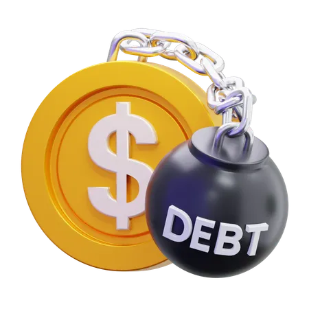 Debt  3D Icon