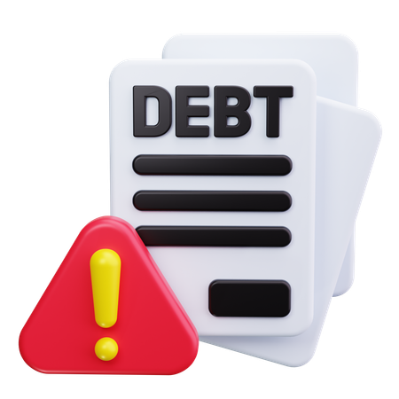 Debt  3D Icon