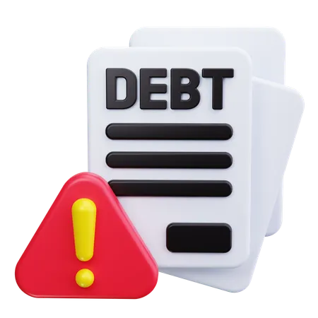 Debt  3D Icon