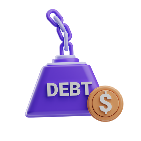 Debt  3D Icon