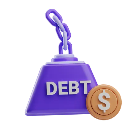 Debt  3D Icon