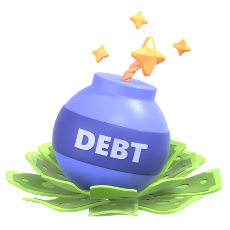 Debt  3D Icon