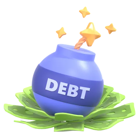 Debt  3D Icon