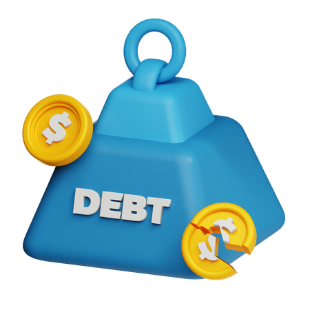 Debt  3D Icon