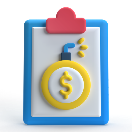 Debt  3D Icon