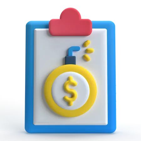 Debt  3D Icon