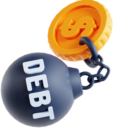 Debt  3D Icon