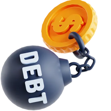 Debt  3D Icon