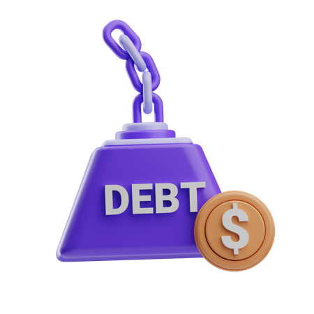 Debt  3D Icon