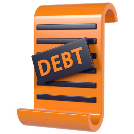 Debt  3D Icon