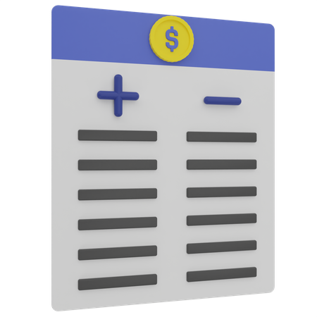 Debt  3D Icon