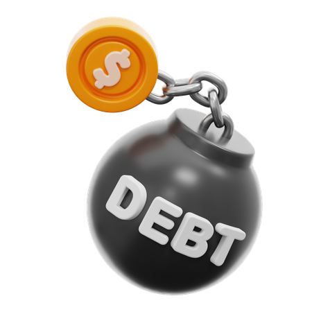 Debt  3D Icon