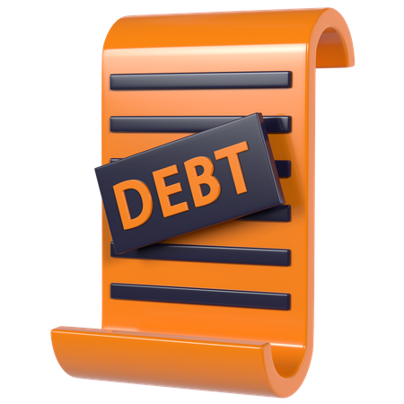 Debt  3D Illustration