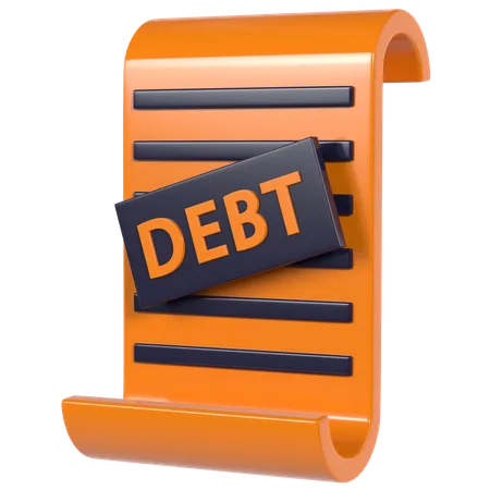 Debt  3D Illustration