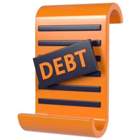 Debt 3D Illustration