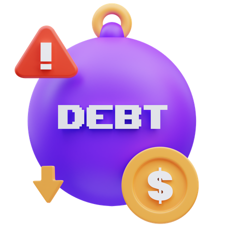 Debt 3D Icon