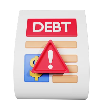 Debt  3D Icon