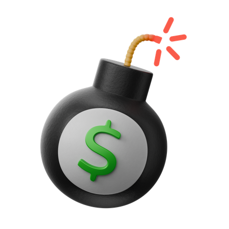 Debt Bomb  3D Icon