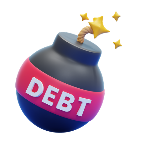 DEBT BOMB  3D Icon