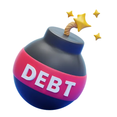 DEBT BOMB  3D Icon