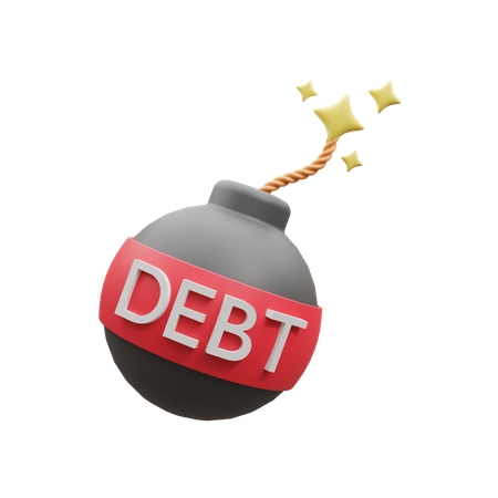 Debt Bomb  3D Icon