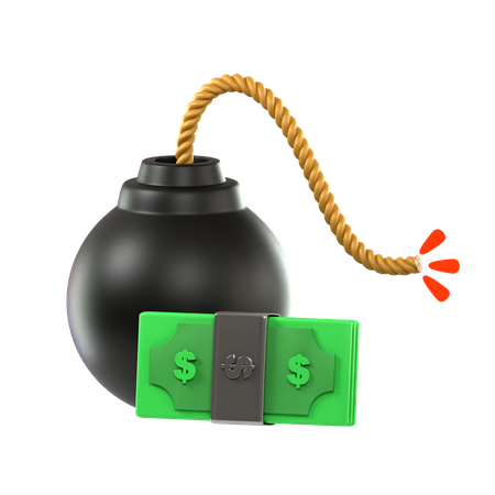 Debt Bomb  3D Icon