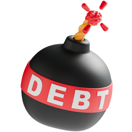 Debt Bomb  3D Icon