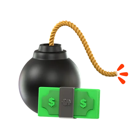 Debt Bomb  3D Icon