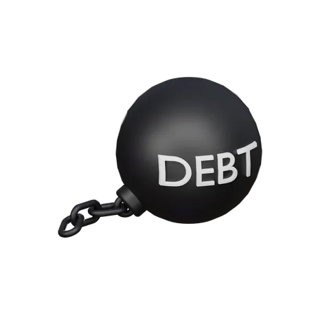 Debt Burden 3 D Icon 3D Icon