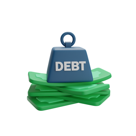 Debt Burden  3D Icon