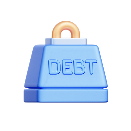 부채 관리  3D Icon