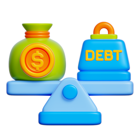 Debt Management  3D Icon