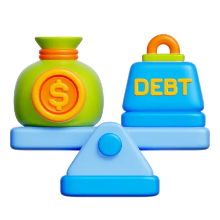 Debt Management  3D Icon