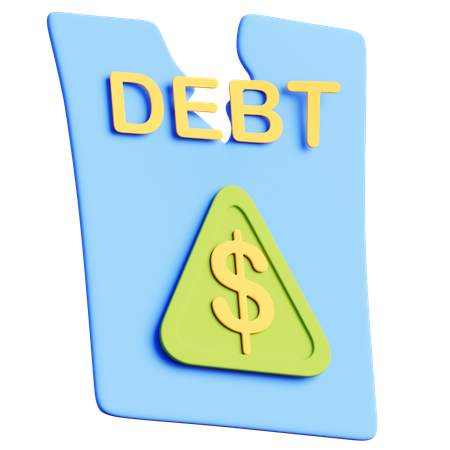 Debt Management  3D Icon