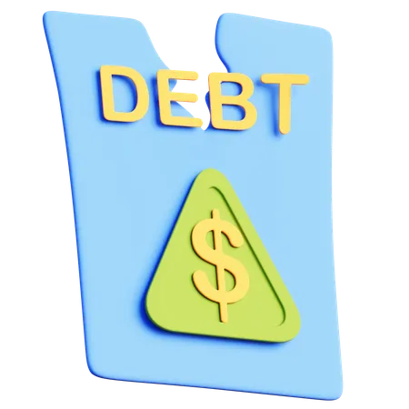 Debt Management  3D Icon