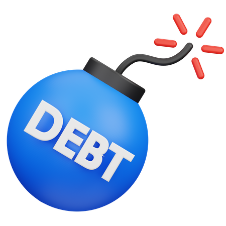 Debt Risk  3D Icon