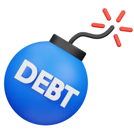 Debt Risk 3D Icon