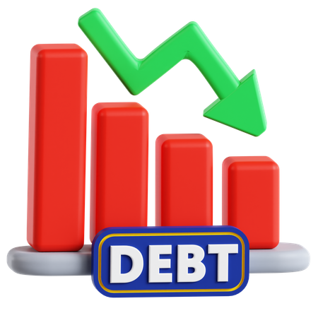 Debt Tracker  3D Icon